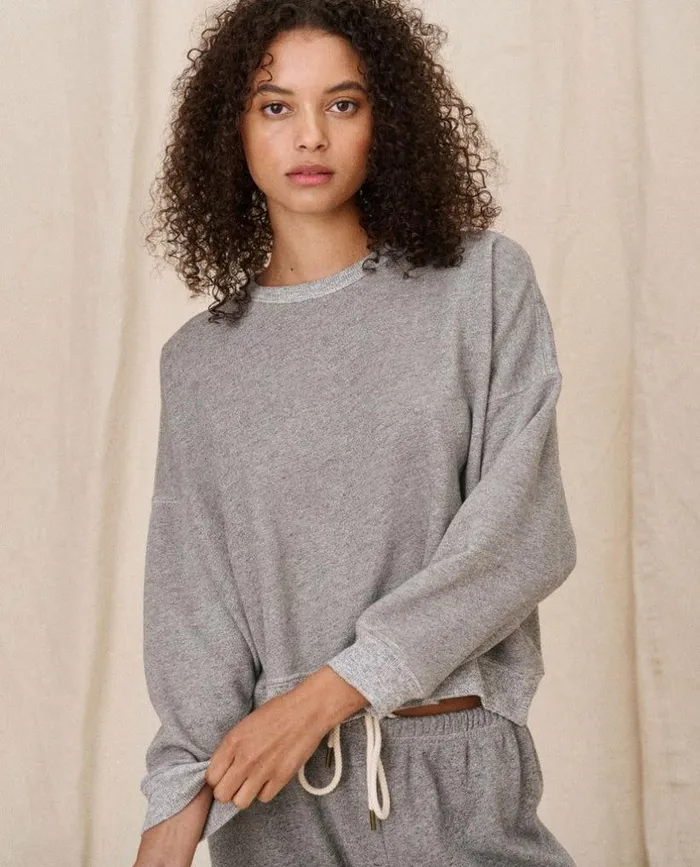 Tees and Sweats The Great The Teammate Sweatshirt Varsity Grey