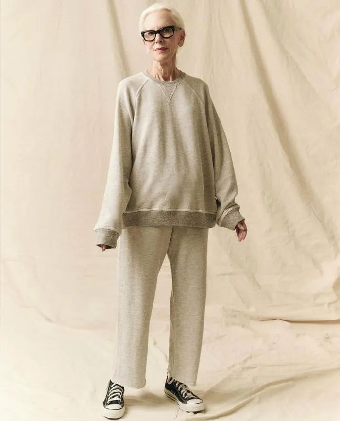 Tees and Sweats The Great The Wide Leg Cropped Sweatpant