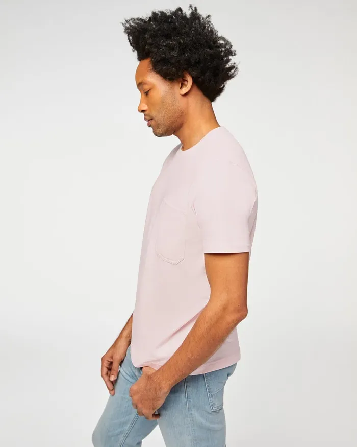 Tees Men 7 For All Mankind One Pocket Tee In Misty Rose