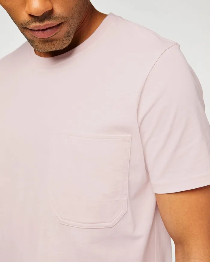 Tees Men 7 For All Mankind One Pocket Tee In Misty Rose