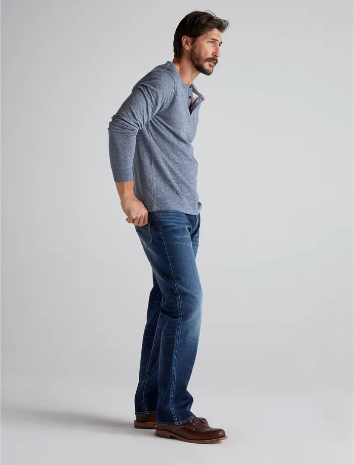 Tees Men Lucky Brand Jaspe Henley Navy