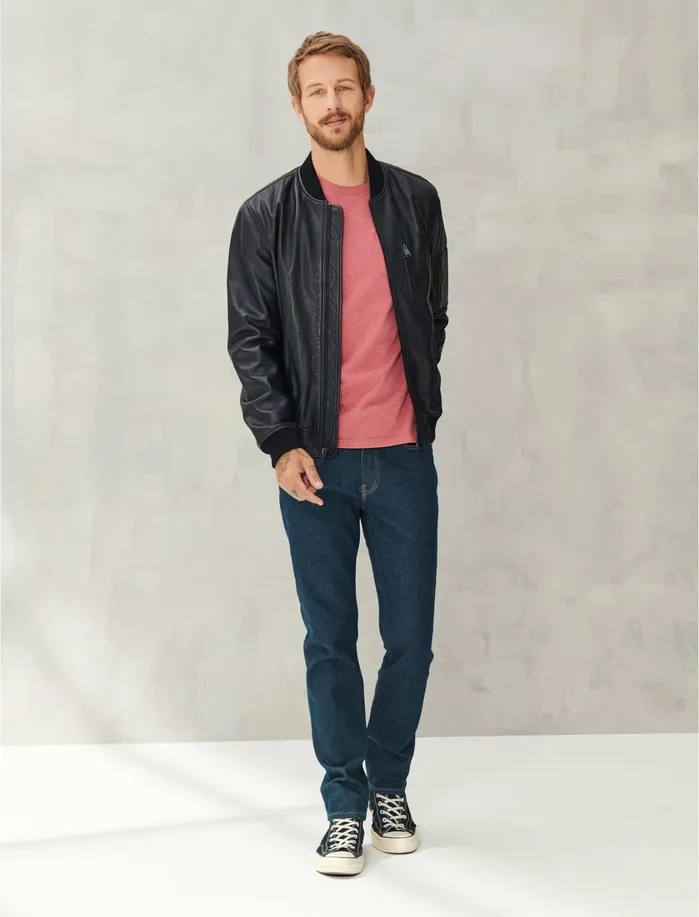 Tees Men Lucky Brand Sunset Long Sleeve Tee Red Heather