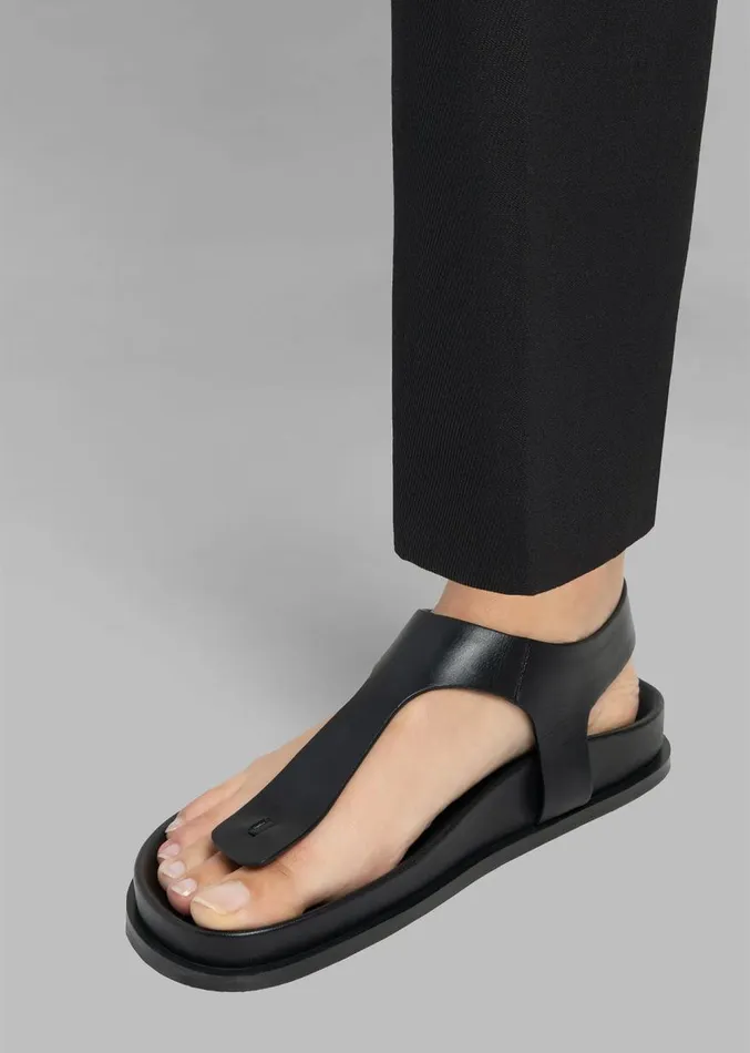 The Frankie Shop AEmery Reema Sandal 8211 Black Women Shoes