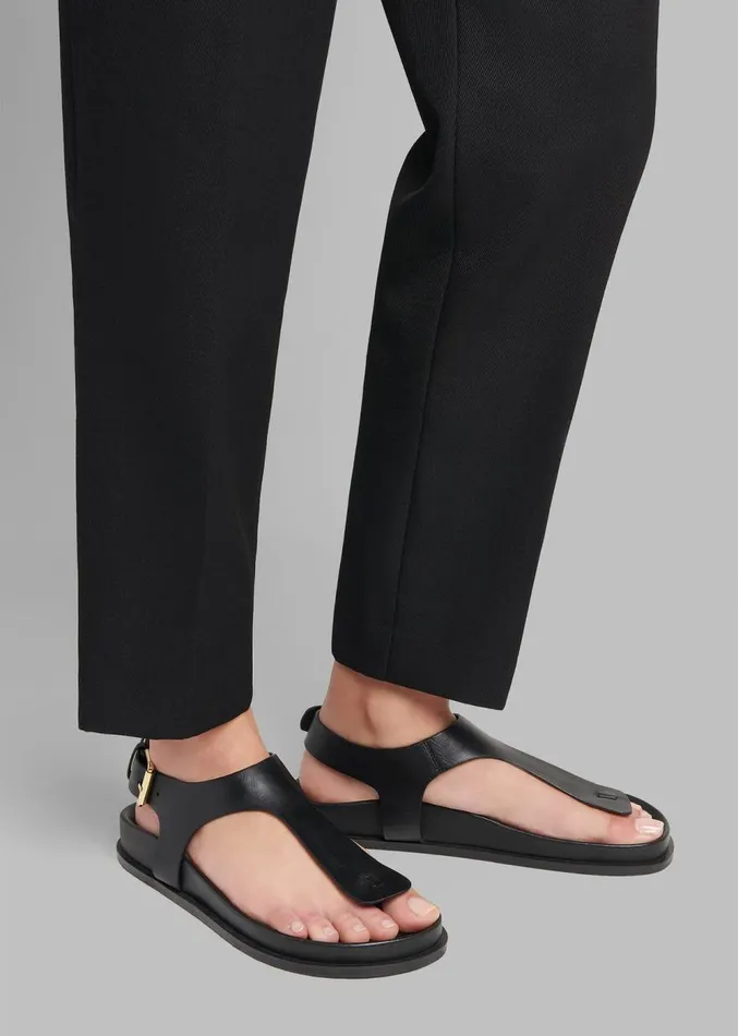 The Frankie Shop AEmery Reema Sandal 8211 Black Women Shoes
