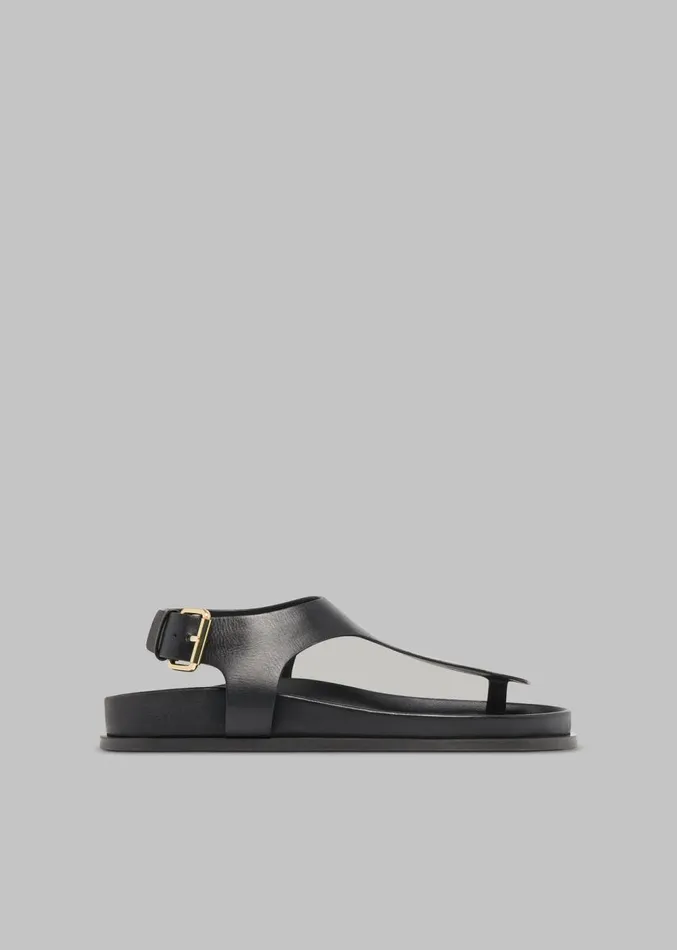 The Frankie Shop AEmery Reema Sandal 8211 Black Women Shoes