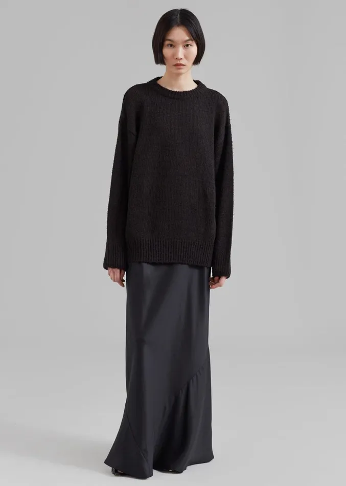 The Frankie Shop Ahine Sweater 8211 Black Women Knitwear