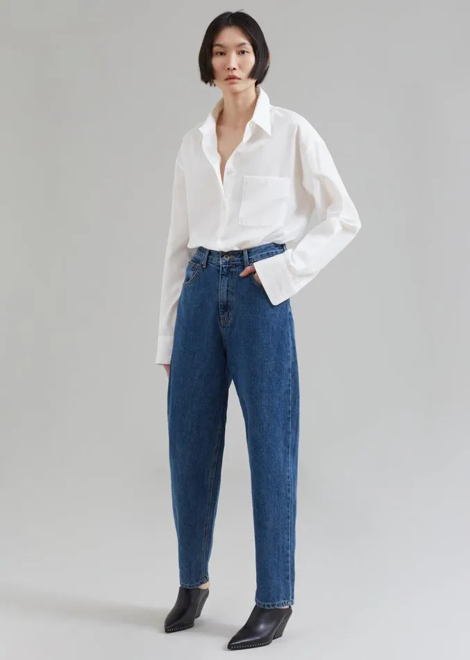 The Frankie Shop Alabama Jeans 8211 Medium Wash Women Clothing