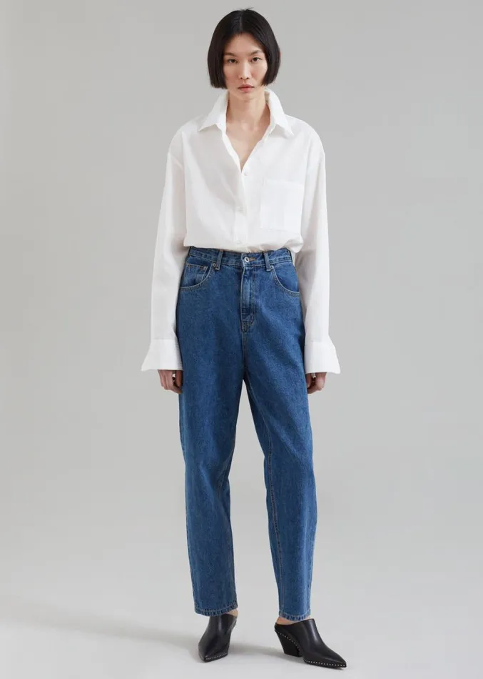 The Frankie Shop Alabama Jeans 8211 Medium Wash Women Clothing