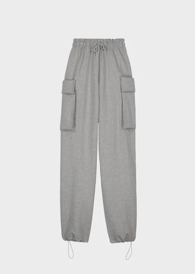 The Frankie Shop Aliz Cargo Sweatpants 8211 Grey Women Loungewear