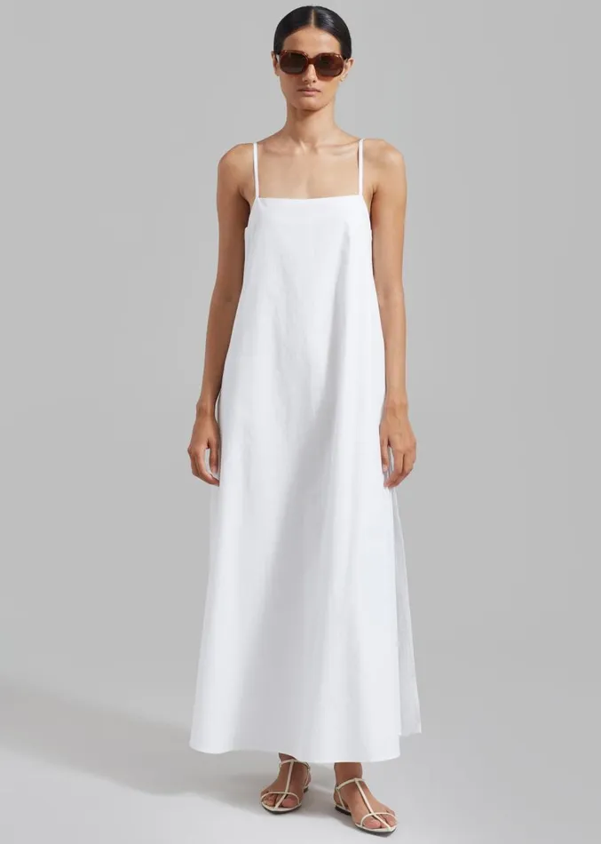 The Frankie Shop Alyssa Tank Maxi Dress 8211 White Women Dresses
