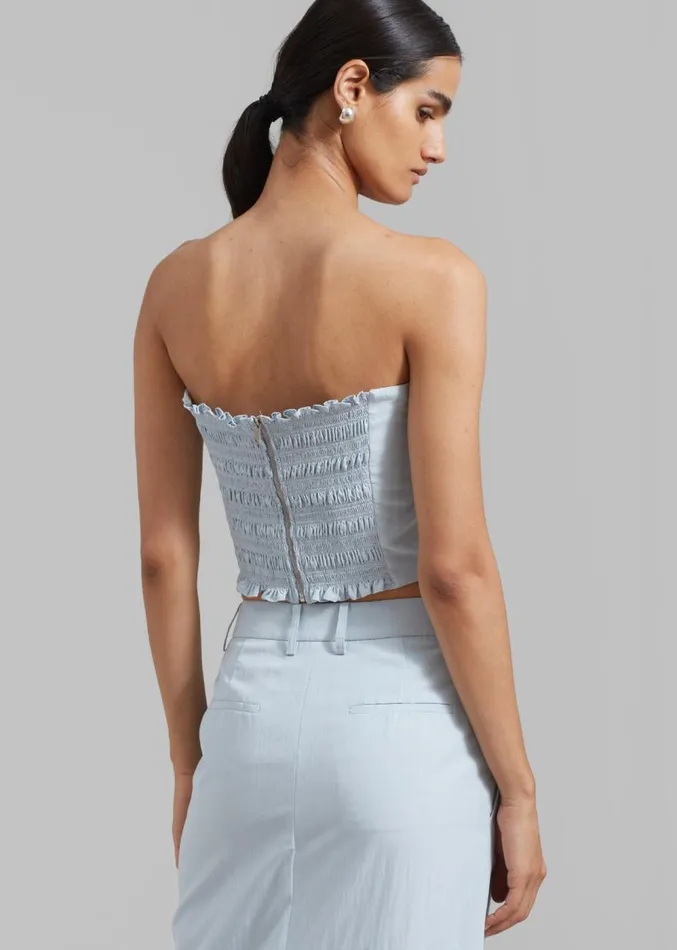 The Frankie Shop Anastasia Tube Top 8211 Sky Women Clothing