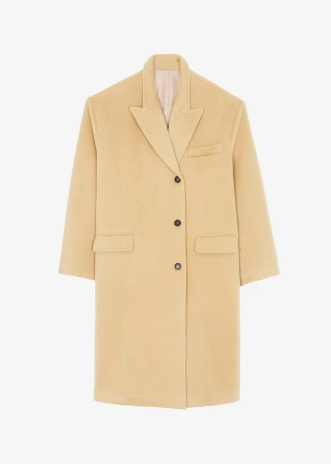 The Frankie Shop Anya Oversized Coat 8211 Camel Women Clothing