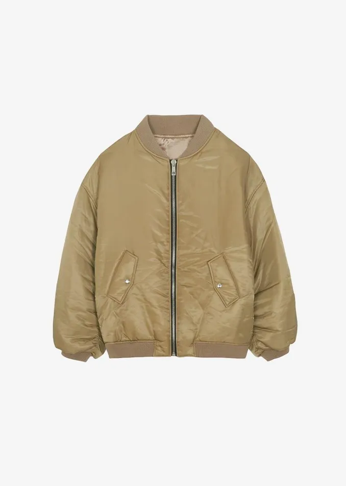 The Frankie Shop Astra Bomber Jacket 8211 Olive MenWomen Outerwear