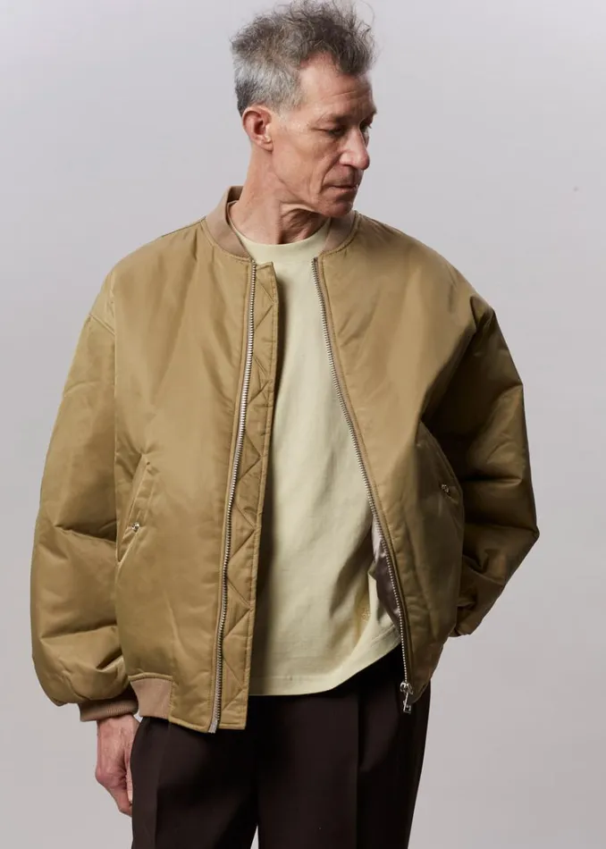 The Frankie Shop Astra Bomber Jacket 8211 Olive MenWomen Outerwear
