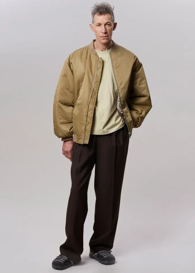 The Frankie Shop Astra Bomber Jacket 8211 Olive MenWomen Outerwear