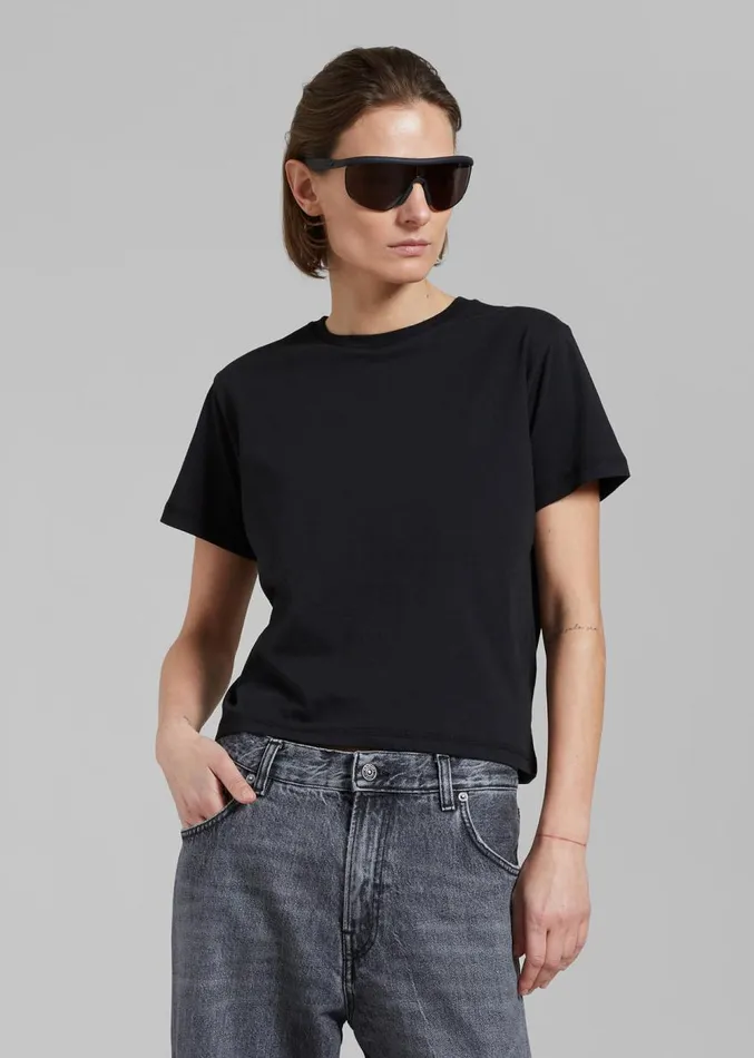 The Frankie Shop Athens Tee 8211 Black Women Clothing