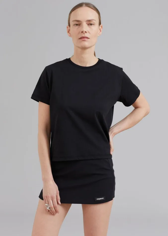 The Frankie Shop Athens Tee 8211 Black Women Clothing