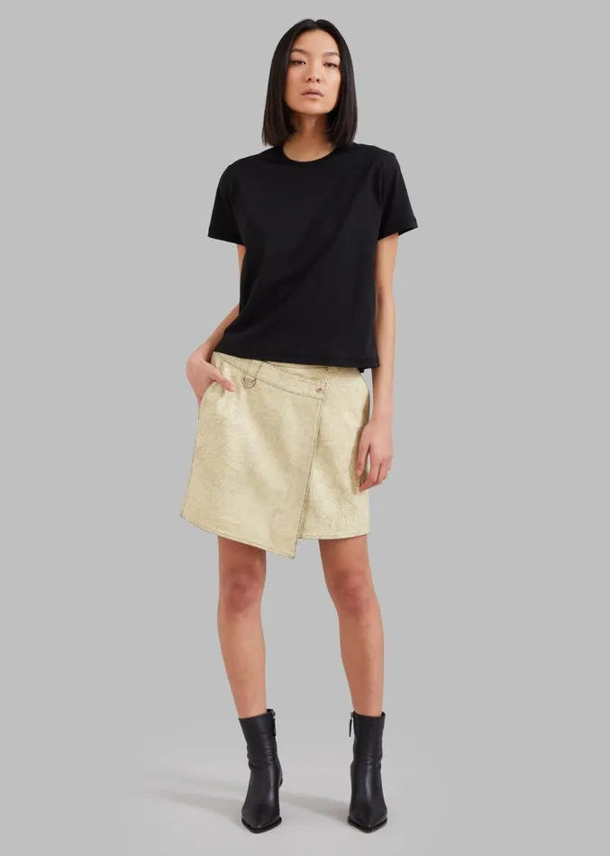 The Frankie Shop Athens Tee 8211 Black Women Clothing