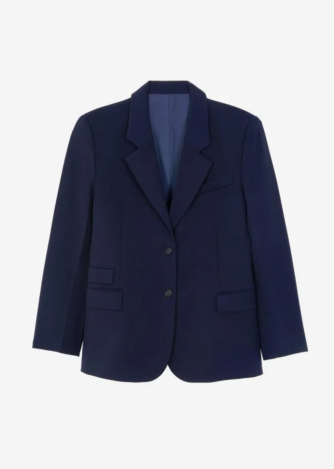 The Frankie Shop Avalon Blazer 8211 Navy Women Clothing