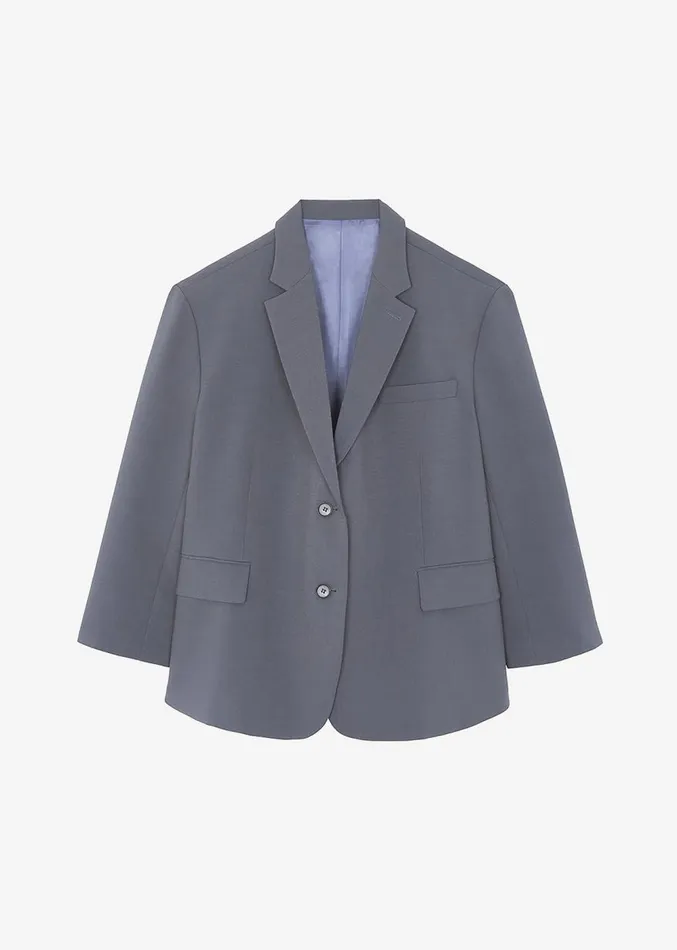 The Frankie Shop Bea Blazer 8211 Charcoal Women Clothing