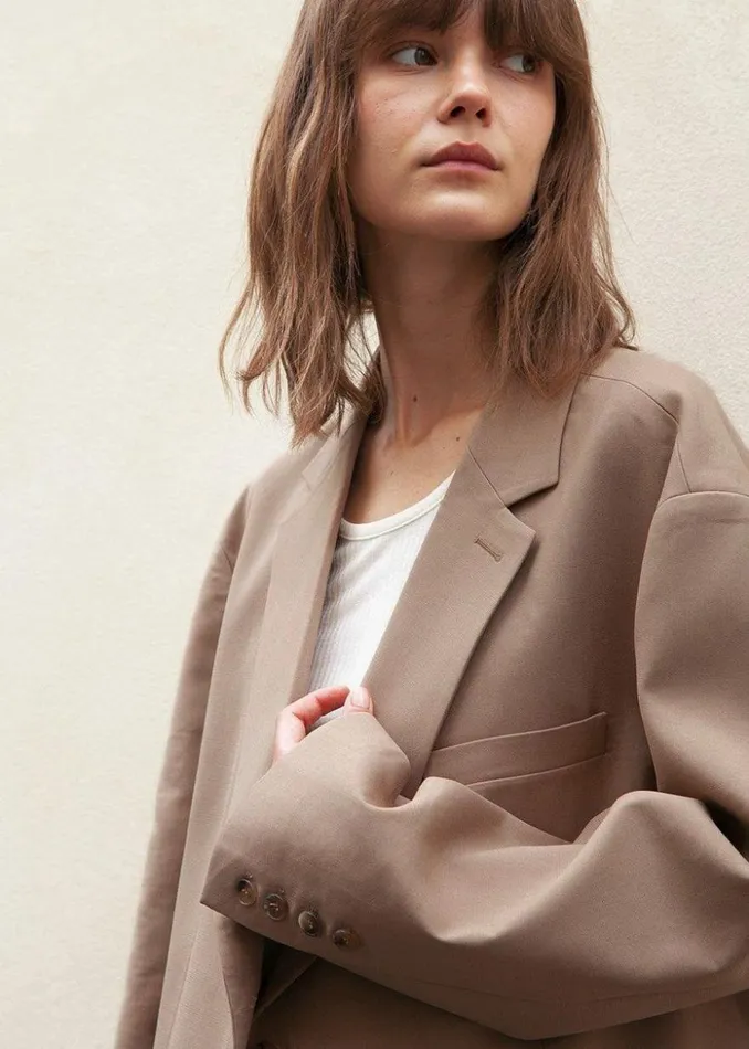The Frankie Shop Bea Blazer 8211 Latte Women Outerwear