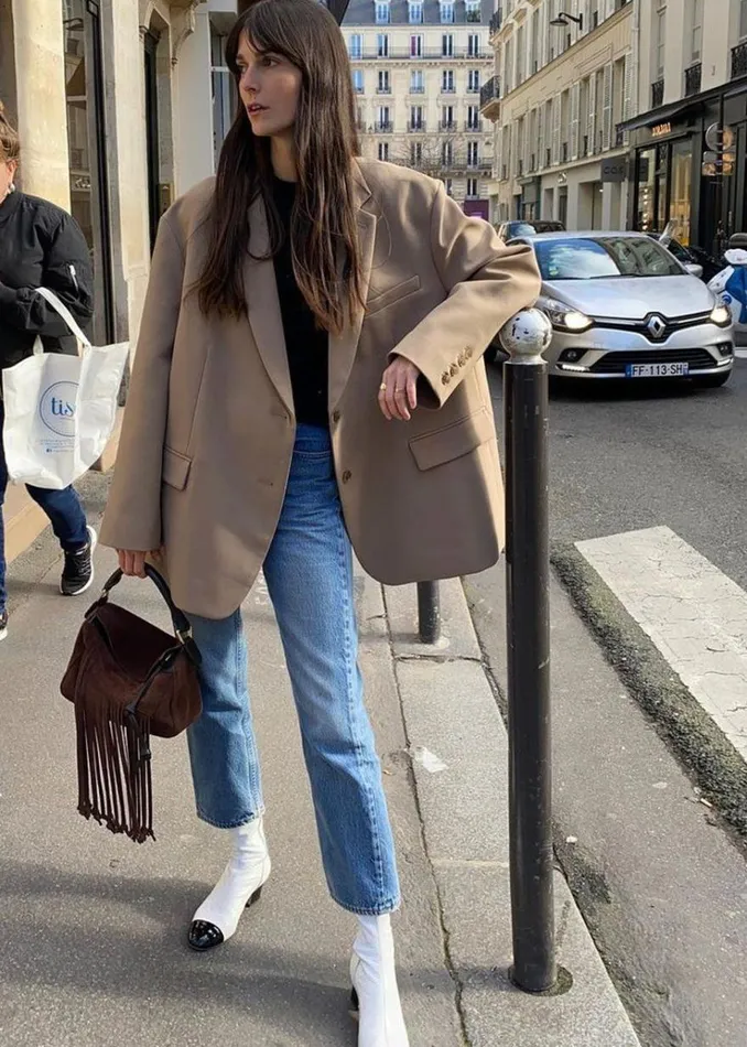 The Frankie Shop Bea Blazer 8211 Latte Women Outerwear
