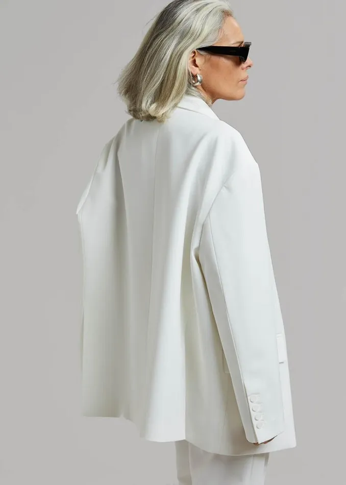 The Frankie Shop Bea Blazer 8211 White Women Suits