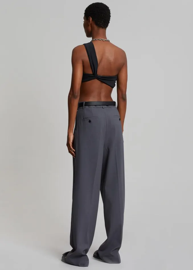 The Frankie Shop Bea Suit Pants 8211 Charcoal Women Clothing