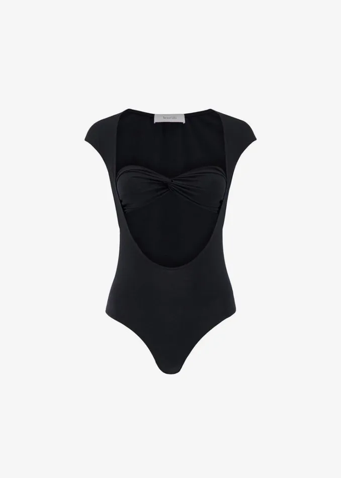 The Frankie Shop Beaufille Baes Bodysuit 8211 Black Women Tops