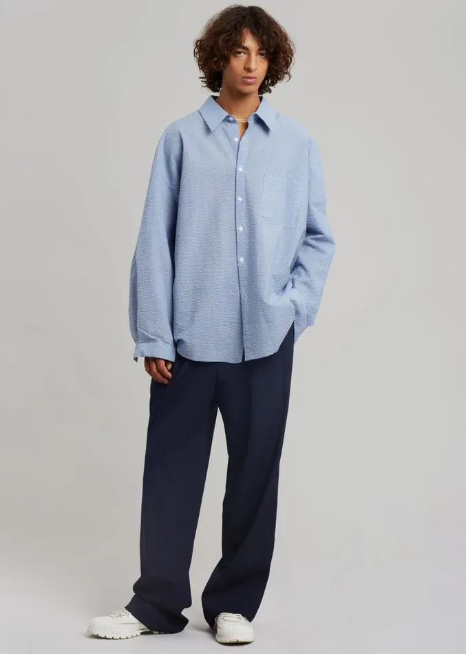 The Frankie Shop Beo Suit Pants 8211 Blue Men Suits