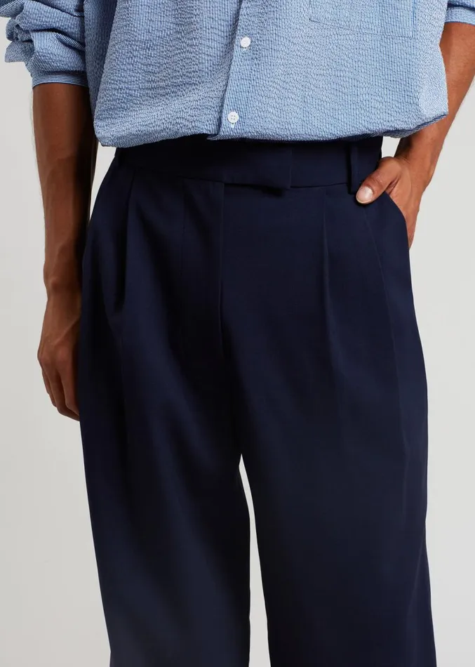 The Frankie Shop Beo Suit Pants 8211 Blue Men Suits