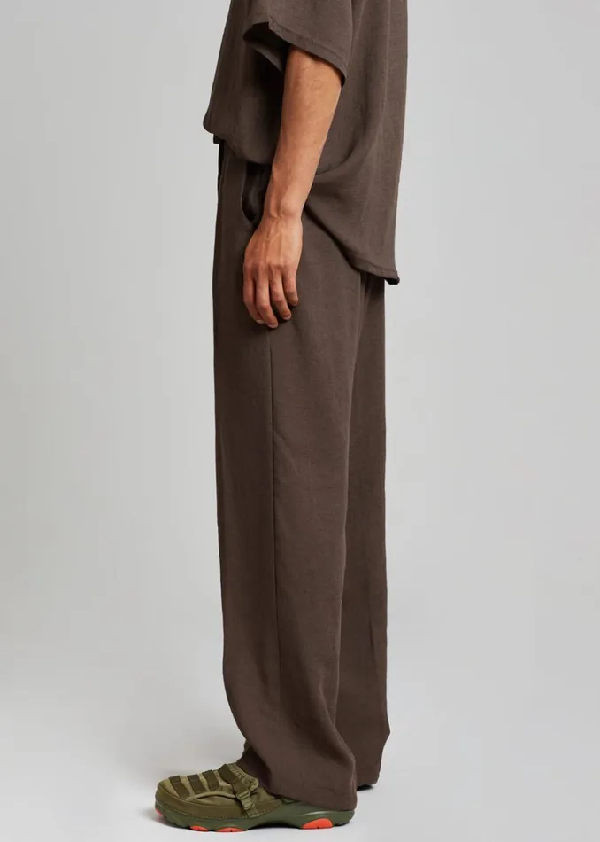 The Frankie Shop Brax Pants 8211 Brown Men Clothing