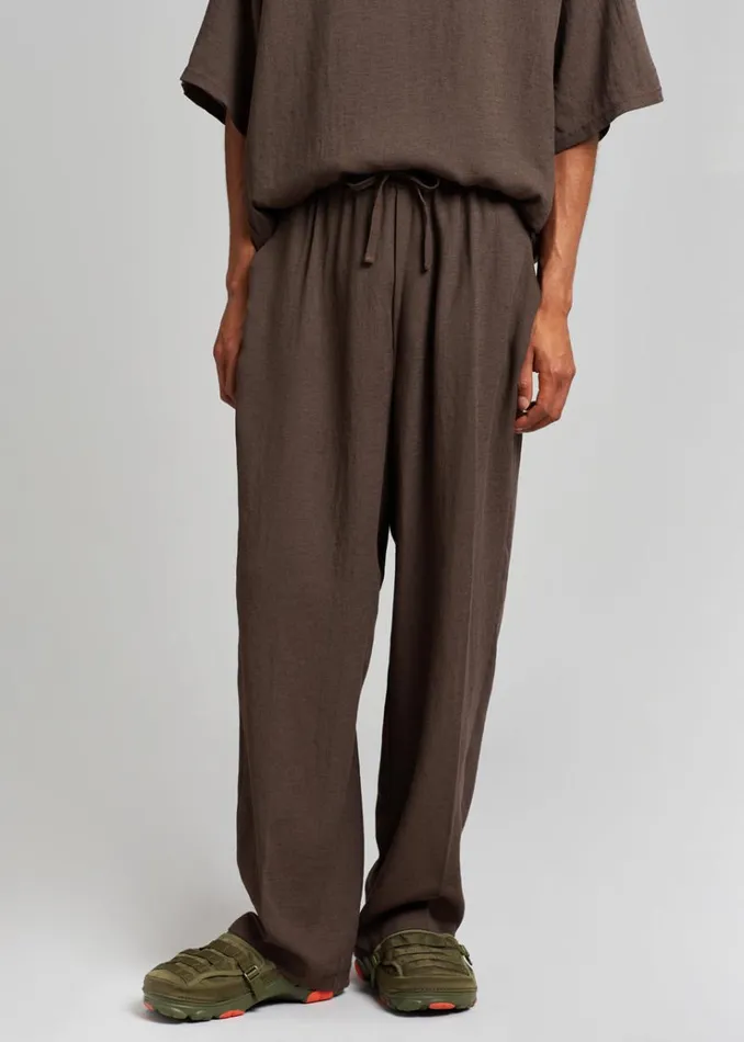 The Frankie Shop Brax Pants 8211 Brown Men Clothing