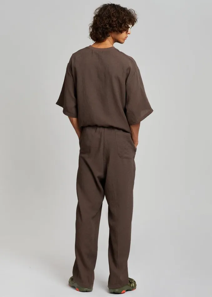 The Frankie Shop Brax Pants 8211 Brown Men Clothing