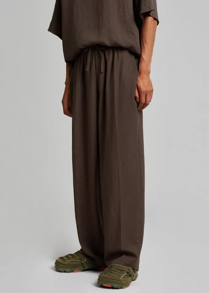 The Frankie Shop Brax Pants 8211 Brown Men Clothing