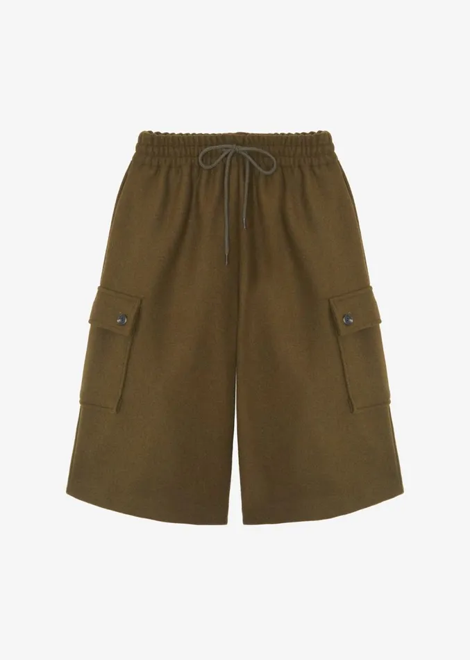 The Frankie Shop Bristol Cargo Shorts 8211 Olive Women Clothing