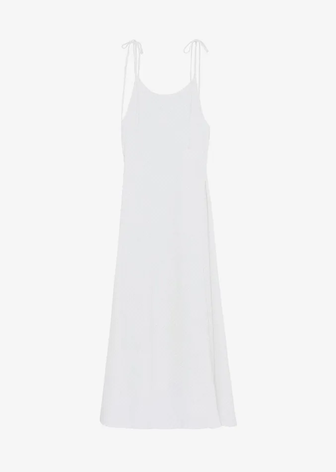 The Frankie Shop Brooke Tie Strap Maxi Dress 8211 Grey Stripe Women Dresses