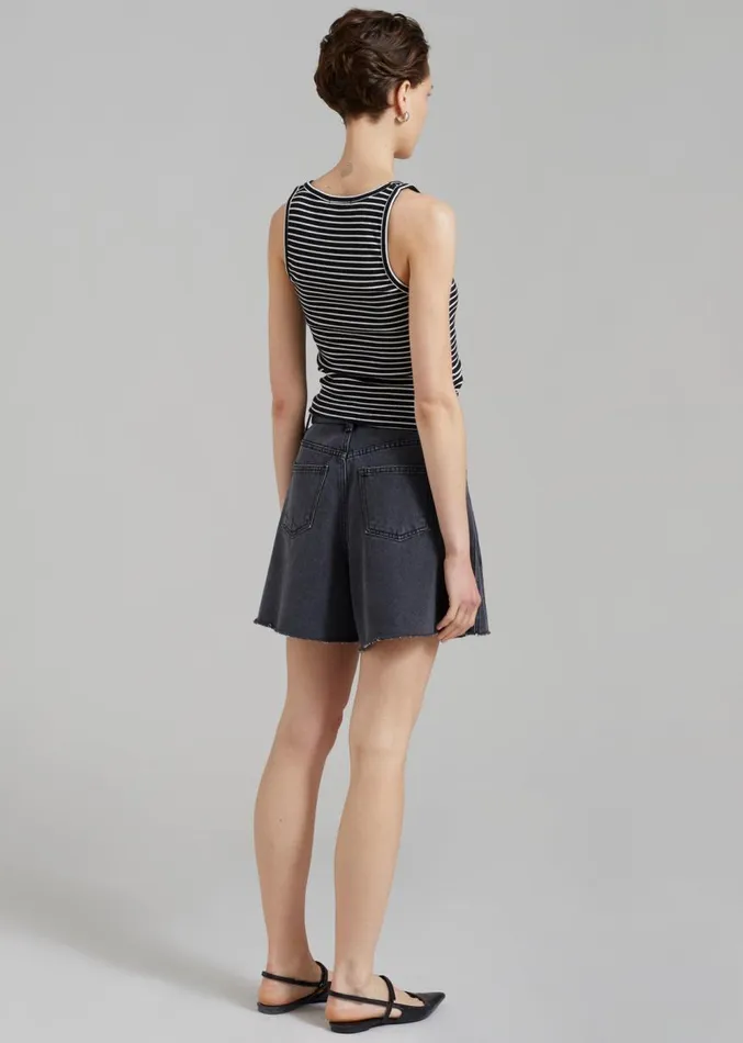 The Frankie Shop Bryn Tank Top 8211 White Stripe Women Clothing