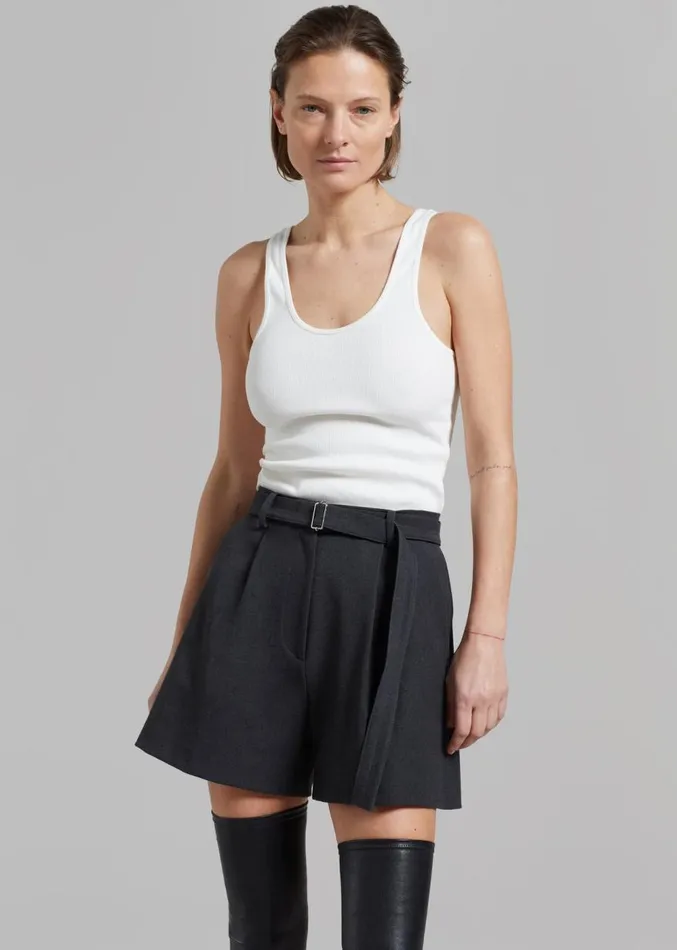 The Frankie Shop By Malene Birger Anisa Tank Top 8211 Soft White Women Clothing