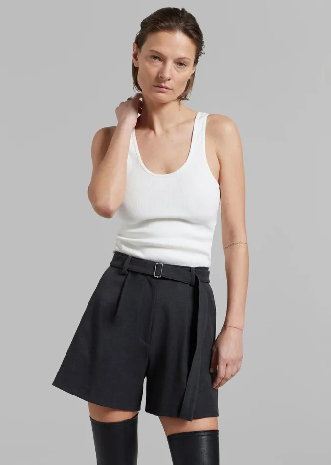 The Frankie Shop By Malene Birger Anisa Tank Top 8211 Soft White Women Clothing