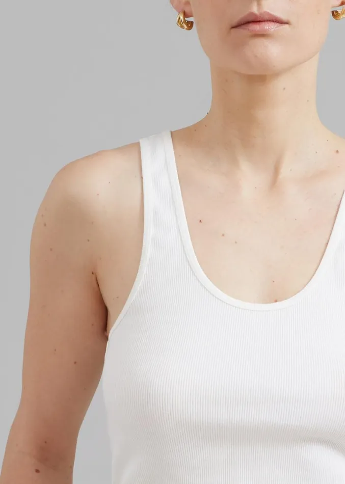 The Frankie Shop By Malene Birger Anisa Tank Top 8211 Soft White Women Clothing