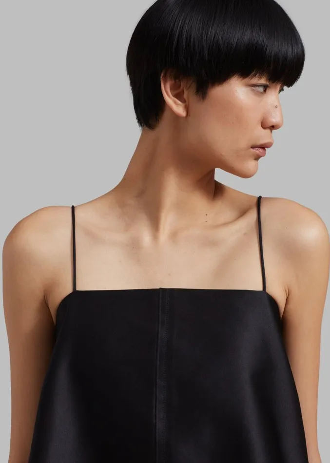 The Frankie Shop By Malene Birger Trinola CottonBlend Top 8211 Black Women Clothing