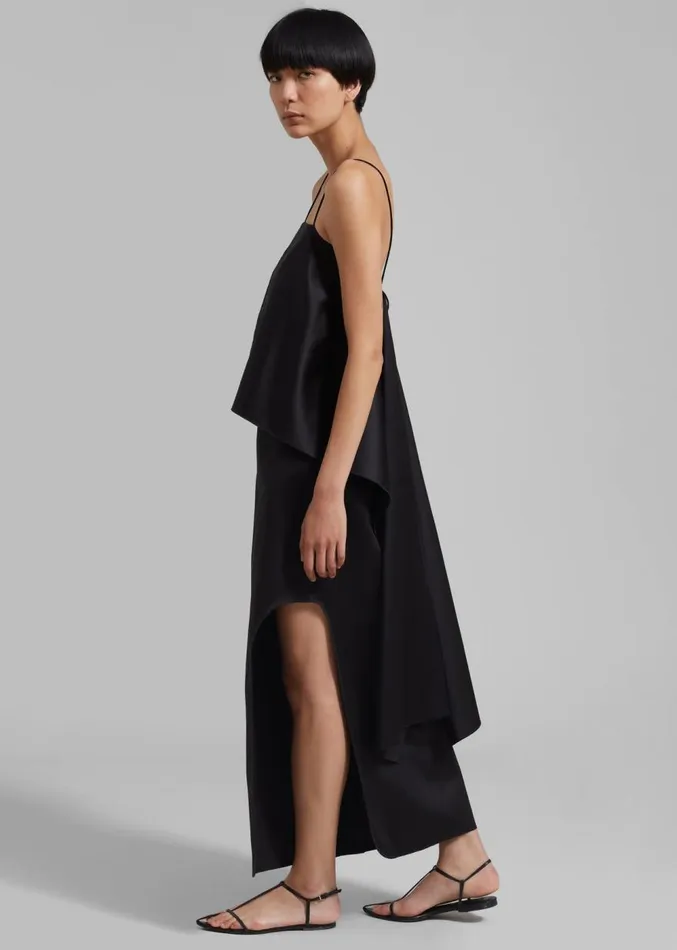 The Frankie Shop By Malene Birger Wick Midi Skirt 8211 Black Women Clothing