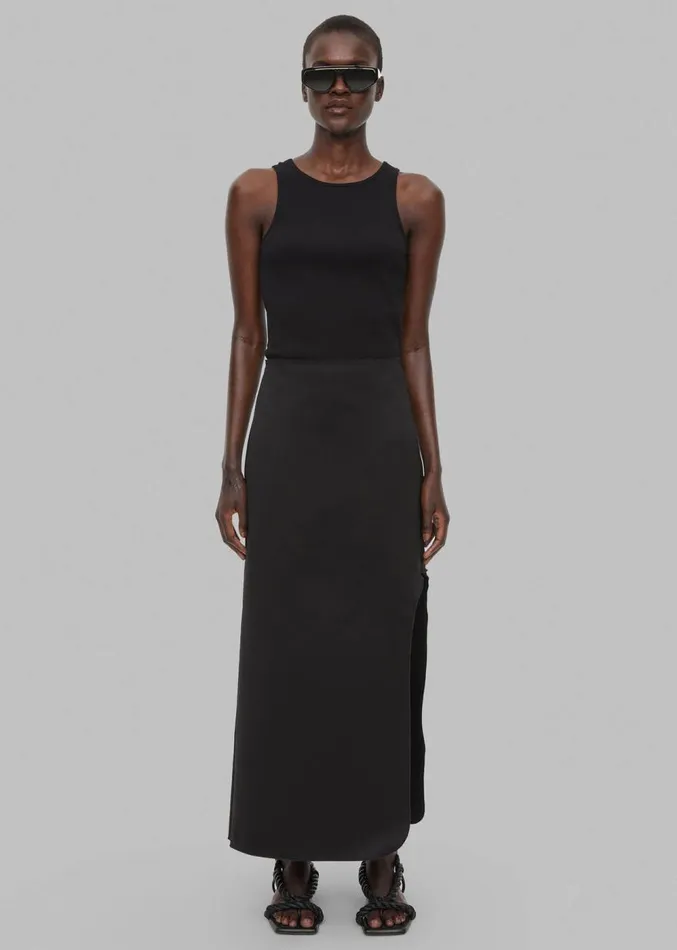 The Frankie Shop By Malene Birger Wick Midi Skirt 8211 Black Women Clothing