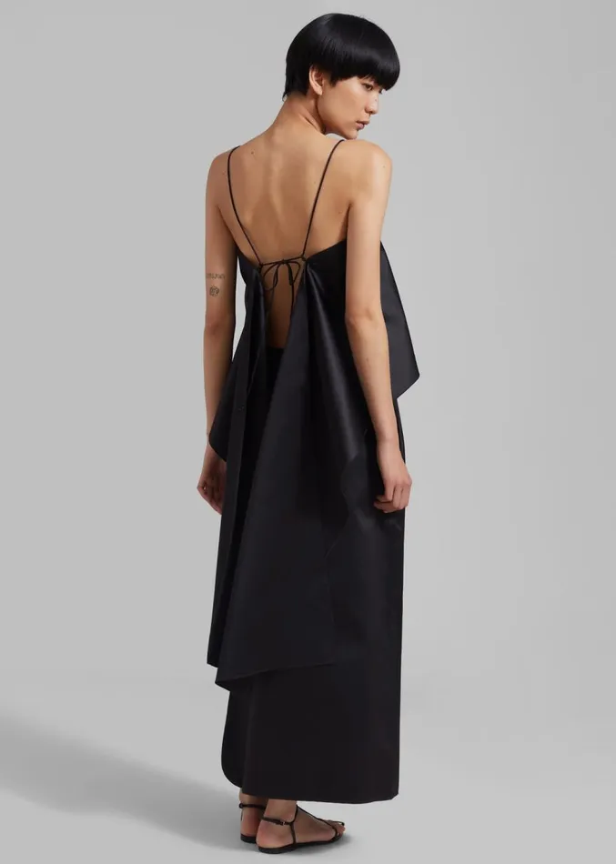 The Frankie Shop By Malene Birger Wick Midi Skirt 8211 Black Women Clothing