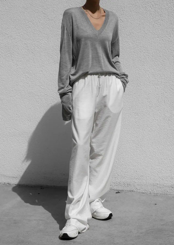 The Frankie Shop Callie Pants 8211 White Women Clothing