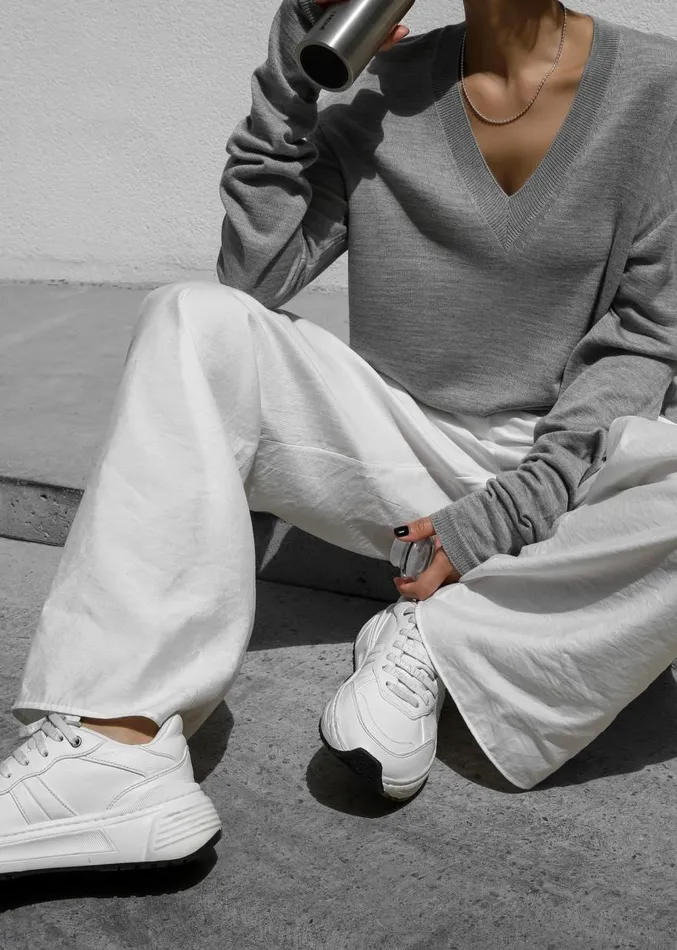 The Frankie Shop Callie Pants 8211 White Women Clothing