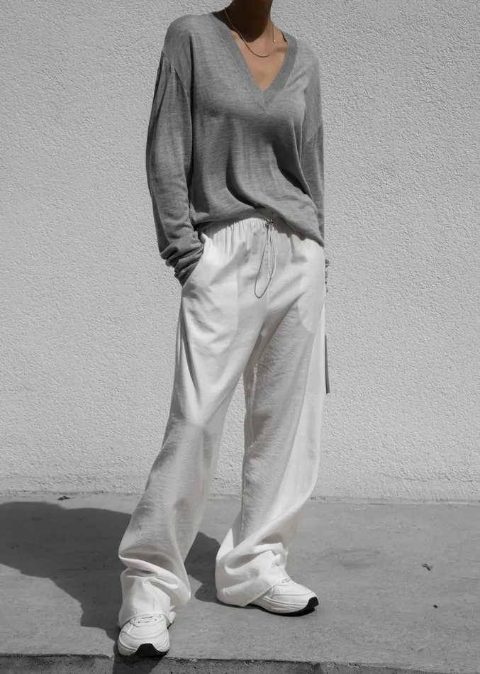 The Frankie Shop Callie Pants 8211 White Women Clothing