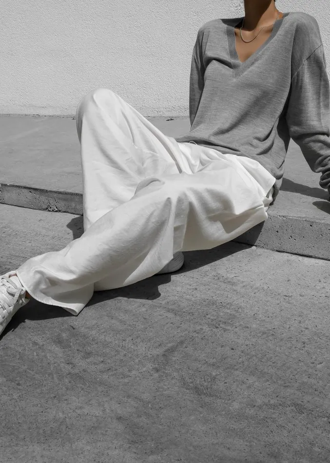 The Frankie Shop Callie Pants 8211 White Women Clothing
