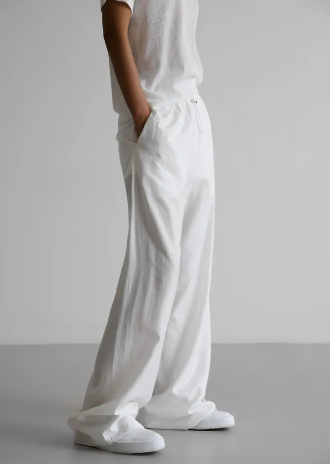 The Frankie Shop Callie Pants 8211 White Women Clothing